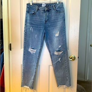 Princess Polly Distressed Denim Jeans Size 6